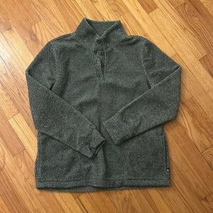 Eddie Bauer women’s green fleece pull over